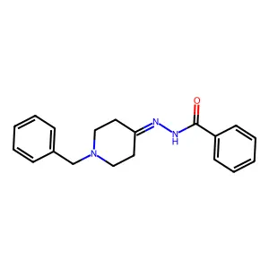 N'-(1-benzylpiperidin-4-ylidene)benzohydrazide structure