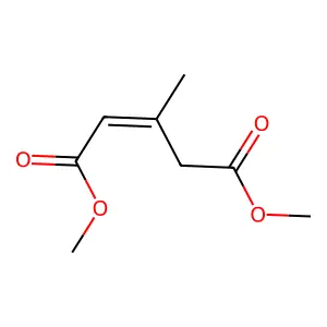 Dimethyl 3-methylpent-2-enedioate structure