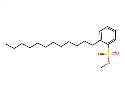 Methyl tetrapropylenebenzenesulphonate structure