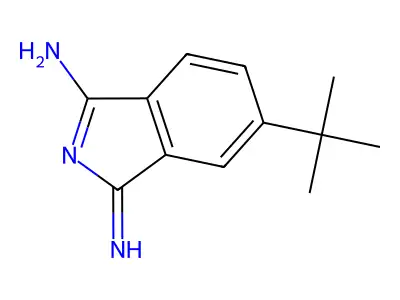 5-tert-Butyl-1,3-diiminoisoindoline structure