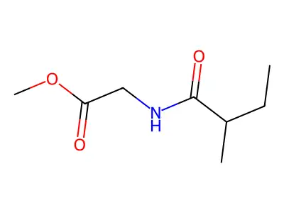 N-(2-Methyl-1-oxobutyl)glycine methyl ester structure