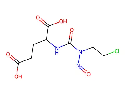 Glutaric acid, 2-(3-(2-chloroethyl)-3-nitrosoureido)- structure