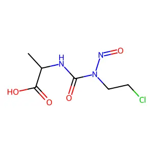 N-(2-chloroethyl)-1-nitrosocarbamoylalanine structure