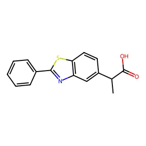 甲基-2-苯基-5-苯并噻唑乙酸 structure