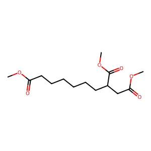 1,2,8-Octanetricarboxylic acid, trimethyl ester structure