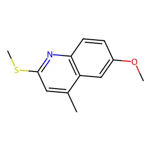 6-Methoxy-4-methyl-2-methylsulfanylquinoline structure