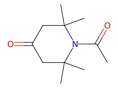 1-Acetyl-2,2,6,6-tetramethylpiperidin-4-one structure