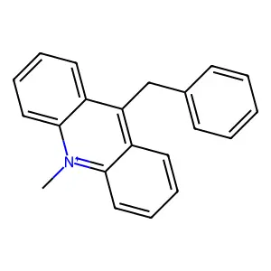 Acridinium, 10-methyl-9-(phenylmethyl)- structure