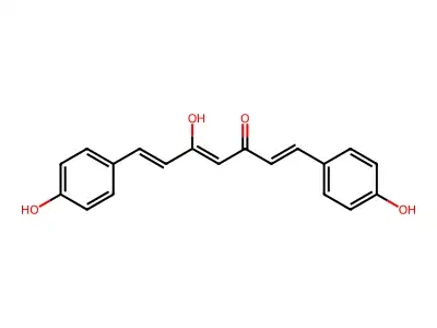 (1E,4Z,6E)-5-Hydroxy-1,7-Bis(4-Hydroxyphenyl)Hepta-1,4,6-Trien-3-One structure