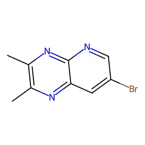 7-Bromo-2,3-dimethylpyrido(2,3-b)pyrazine structure