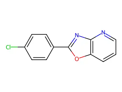 2-(4-Chlorophenyl)oxazolo(4,5-b)pyridine structure