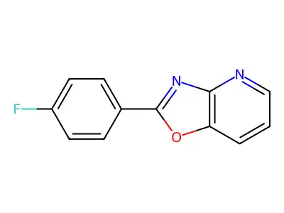 2-(4-Fluorophenyl)oxazolo[4,5-b]pyridine structure