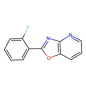 Oxazolo(4,5-b)pyridine, 2-(2-fluorophenyl)- structure
