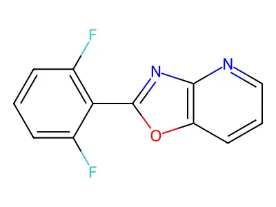 Oxazolo(4,5-b)pyridine, 2-(2,6-difluorophenyl)- structure