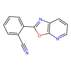 邻-(2-恶唑并[5,4-b]吡啶基)苯甲腈 structure