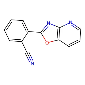 邻-(2-恶唑并[4,5-b]吡啶基)苯甲腈 structure