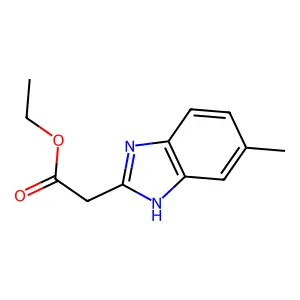Ethyl (5-methyl-1H-benzimidazol-2-YL)acetate structure