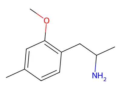 1-(2-甲氧基-4-甲基苯基)丙-2-胺 structure