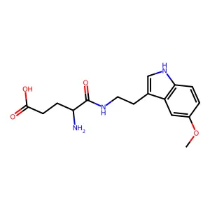 Glutaramic acid, 4-amino-N-(2-(5-methoxy-3-indolyl)ethyl)-, L- structure