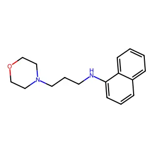 4-Morpholinepropanamine, N-1-naphthalenyl- structure