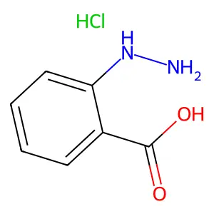 2-肼基苯甲酸盐酸盐(1:1) structure