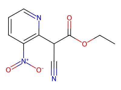 Ethyl 2-cyano-2-(3-nitropyridin-2-yl)acetate structure