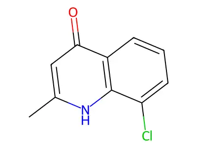 8-Chloro-2-methylquinolin-4-ol structure
