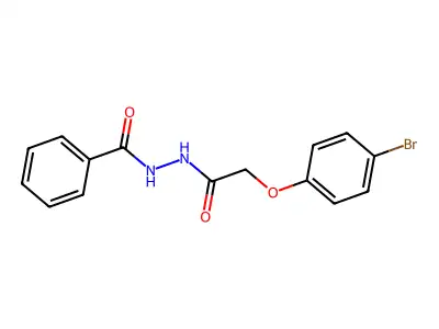 N'-[2-(4-bromophenoxy)acetyl]benzohydrazide structure