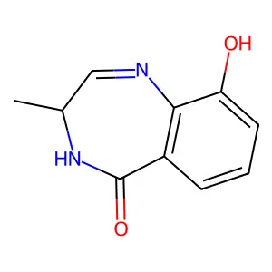 9-Hydroxy-3-methyl-3,4-dihydro-1,4-benzodiazepin-5-one structure