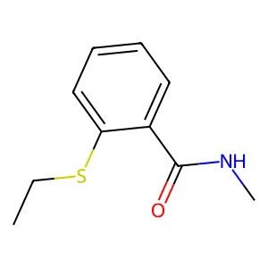 2-(ethylsulfanyl)-N-methylbenzamide structure
