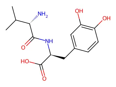 L-Tyrosine, 3-hydroxy-N-L-valyl-, hydrate (2:3) structure