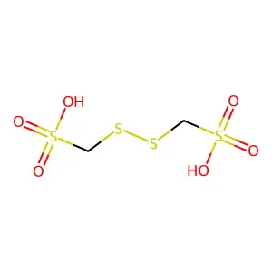 Dithiobis(methanesulfonic acid) structure
