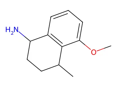 1,2,3,4-Tetrahydro-5-methoxy-4-methyl-1-naphthalenamine structure