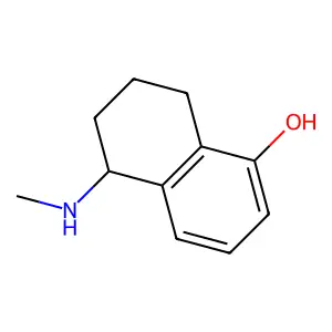 5,6,7,8-Tetrahydro-5-(methylamino)-1-naphthalenol structure