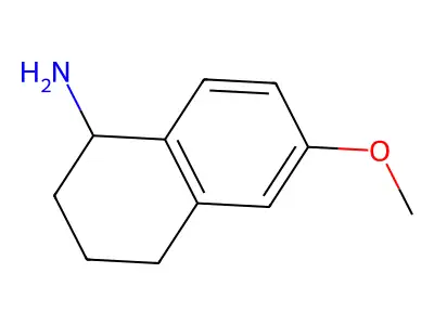 6-甲氧基-1,2,3,4-四氢-1-萘胺 structure