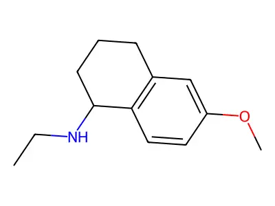N-Ethyl-1,2,3,4-tetrahydro-6-methoxy-1-naphthalenamine structure