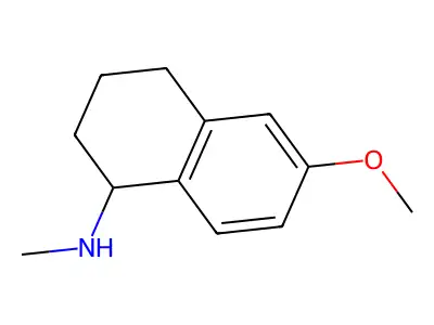 6-methoxy-N-methyl-1,2,3,4-tetrahydronaphthalen-1-amine structure