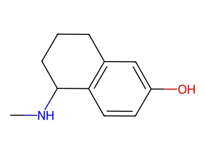 5,6,7,8-Tetrahydro-5-(methylamino)-2-naphthalenol structure