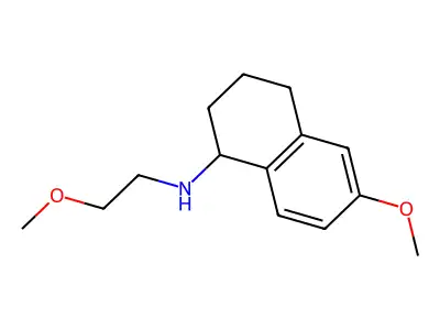 1,2,3,4-Tetrahydro-6-methoxy-N-(2-methoxyethyl)-1-naphthalenamine structure