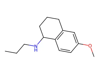 1,2,3,4-Tetrahydro-6-methoxy-N-propyl-1-naphthalenamine structure