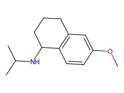 1,2,3,4-Tetrahydro-6-methoxy-N-(1-methylethyl)-1-naphthalenamine structure