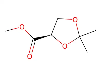 Methyl 2,2-dimethyl-1,3-dioxolane-4-carboxylate structure