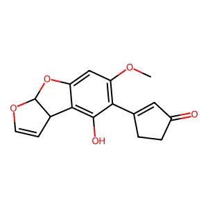 Aflatoxin D1 structure