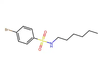 4-bromo-N-hexylbenzenesulfonamide structure