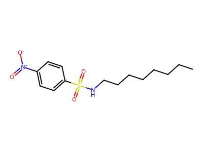 4-Nitro-N-octylbenzenesulfonamide structure