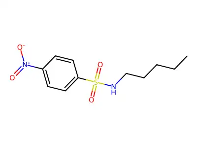 4-nitro-N-pentylbenzenesulfonamide structure