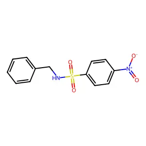 N-benzyl-4-nitrobenzenesulfonamide structure