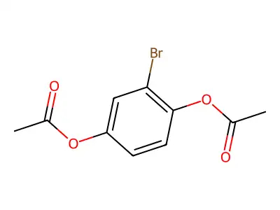 1,4-Diacetoxy-2-bromobenzene structure