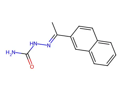 Hydrazinecarboxamide, 2-[1-(2-naphthalenyl)ethylidene]- structure