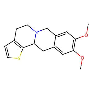 9,10-Dimethoxy-4,7,12,12a-tetrahydro-5H-thieno[2',3':3,4]pyrido[1,2-b]isoquinoline structure